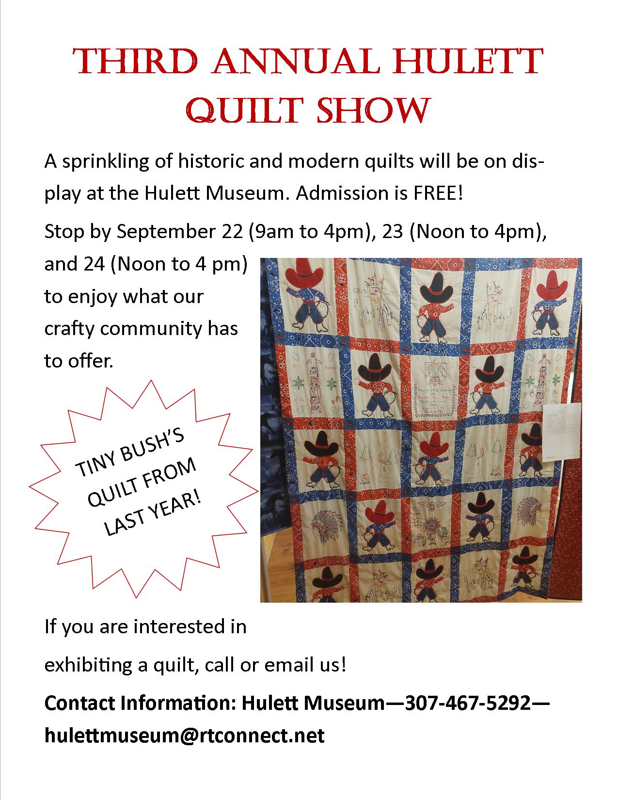 Hulett Quilt Show